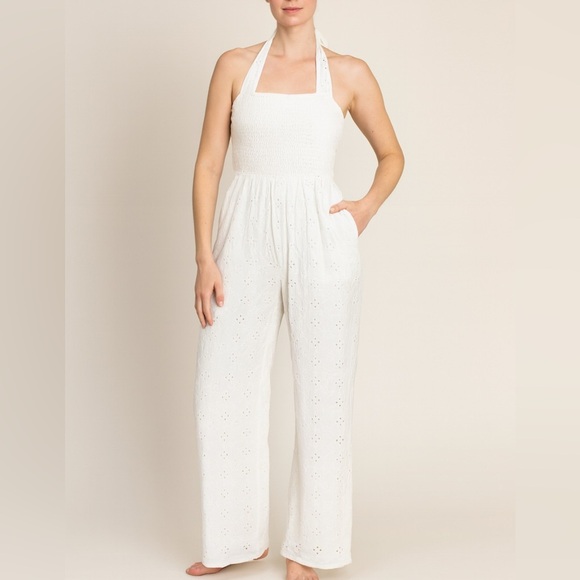 Forever 21 White Jumpsuit - Picture 1 of 14